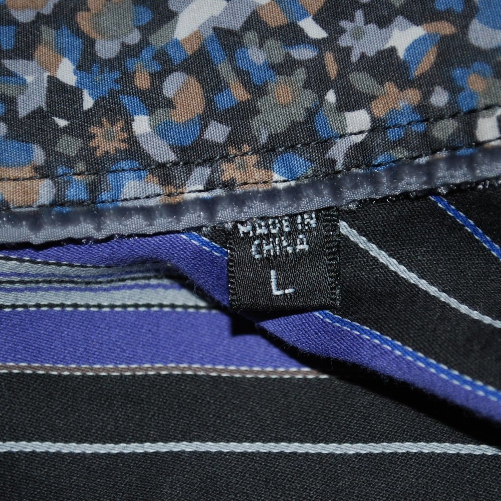 Striped Bugatchi Button Down Size Large - image 6